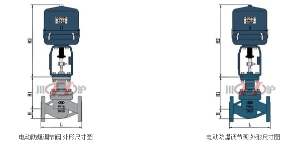 電動防爆調節閥結構圖